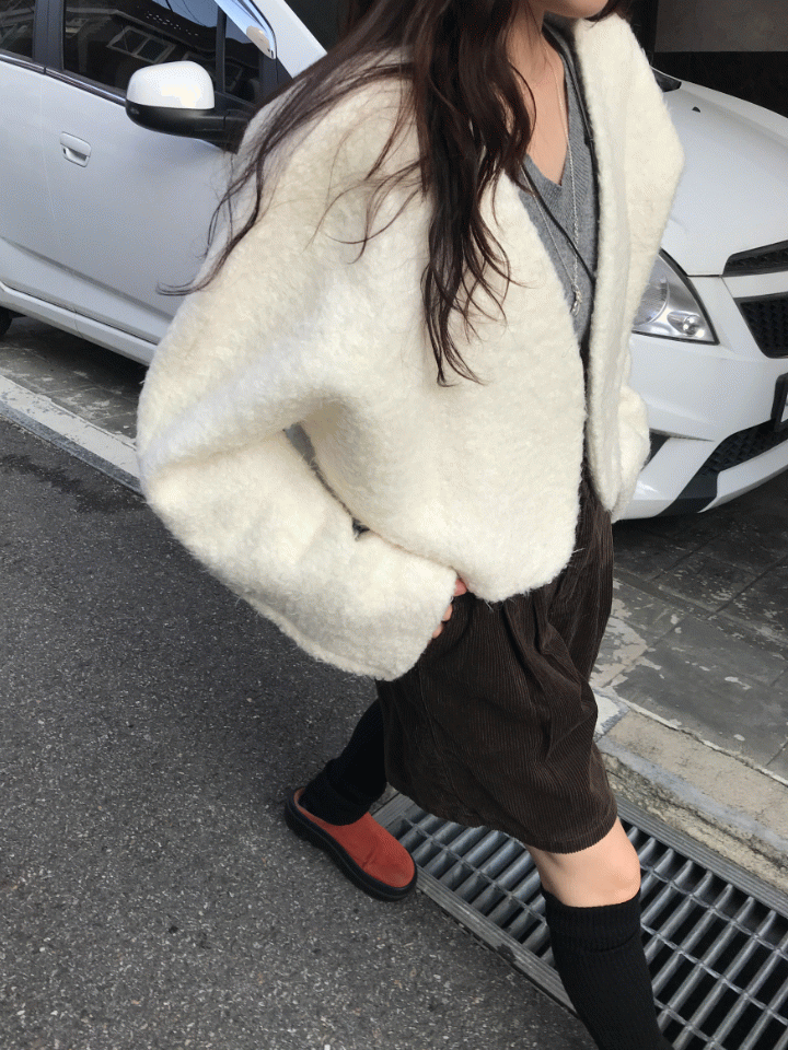 Rinmon short wool jacket