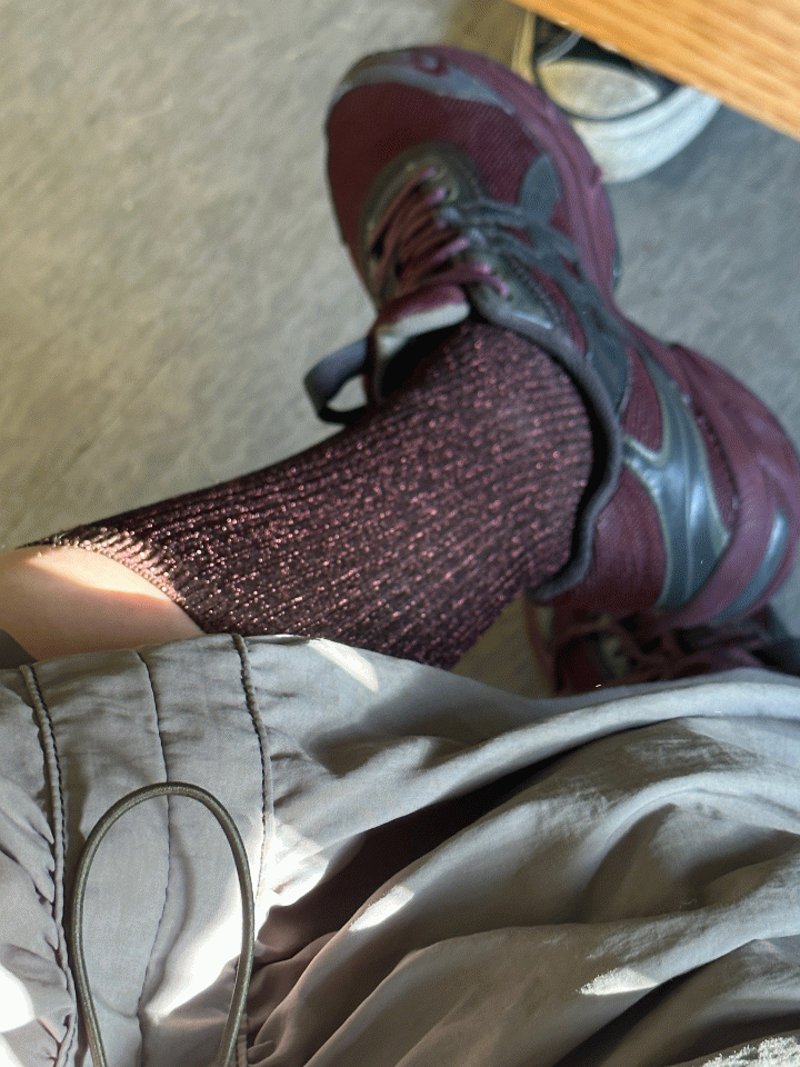 Glitter long socks
