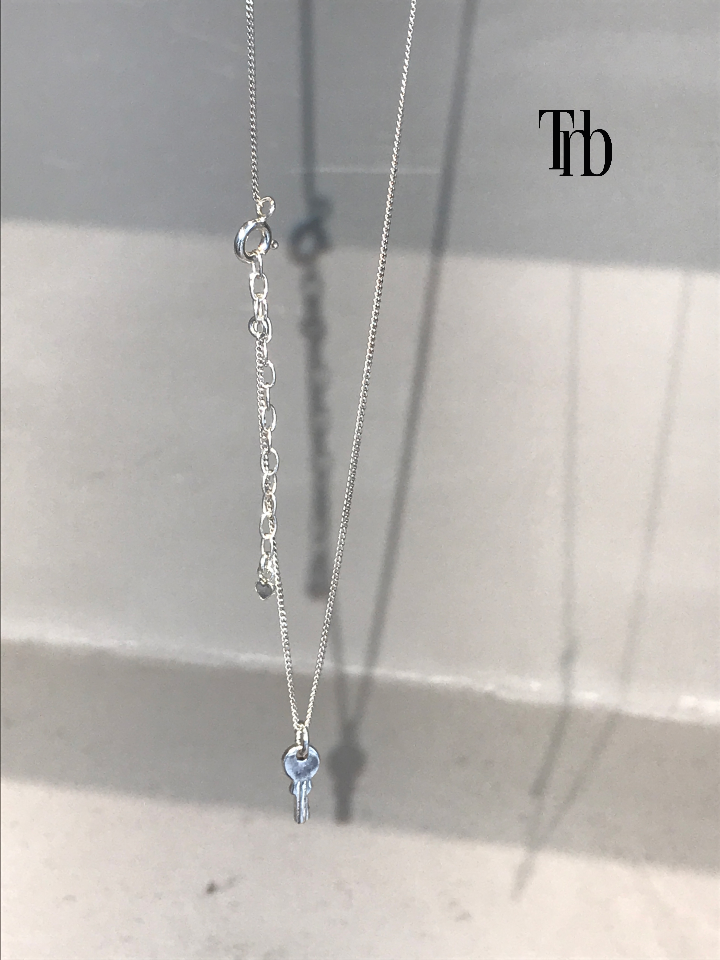 [Silver 92.5] Minimi key necklace